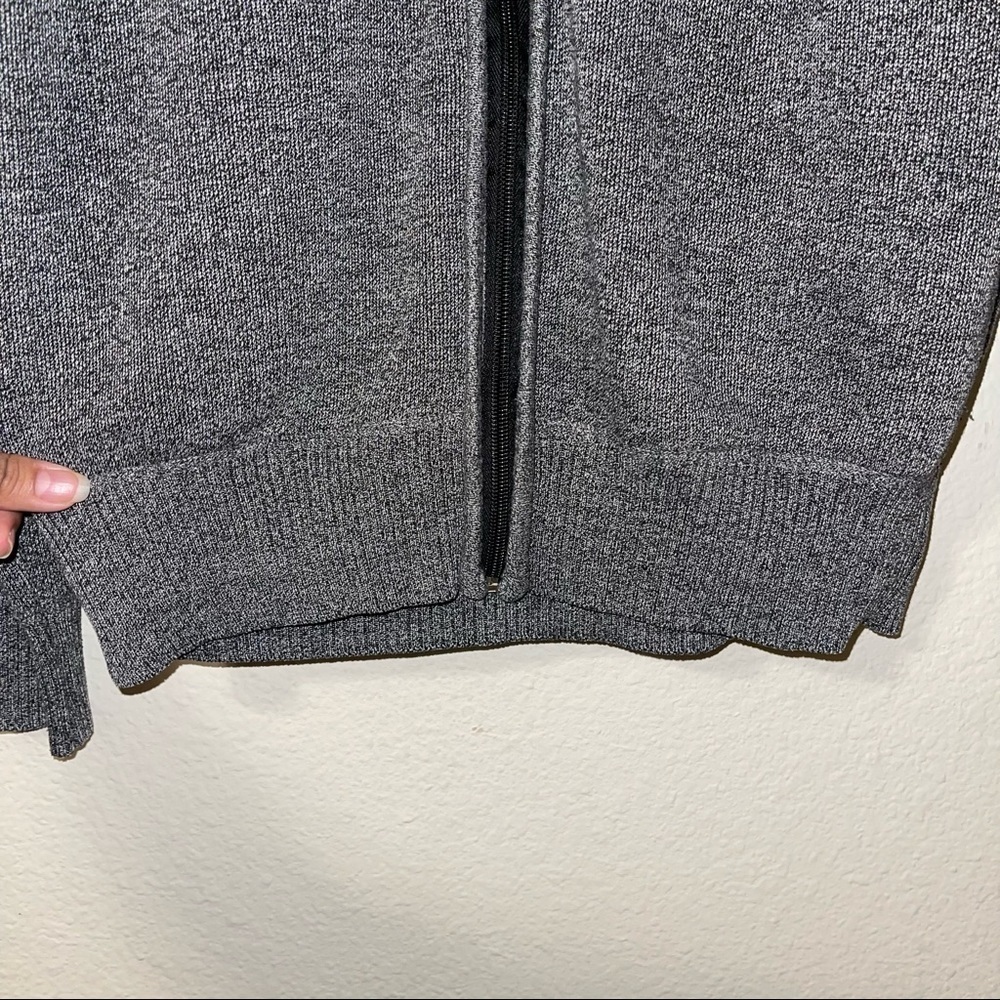 True Rock Gray Cardigan Solid Sweater - image 3